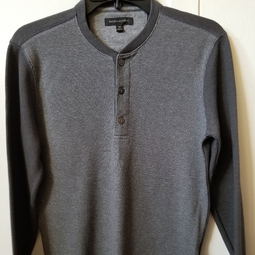 Banana Republic Henley Thermal Mens XS